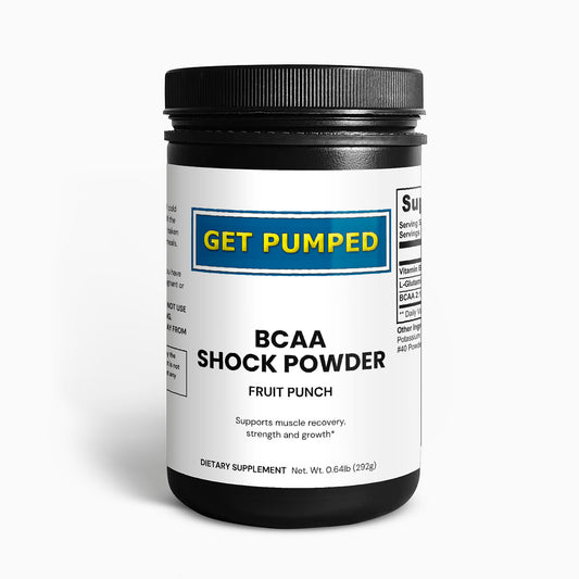 GET PUMPED BCAA Shock Powder (Fruit Punch)